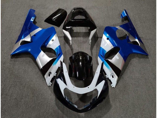 00-02 Bleu Brillant & Argent OEM GSXR 1000 Carénage Moto 00-02 Bleu Brillant & Argent OEM GSXR 1000 Carénage Moto