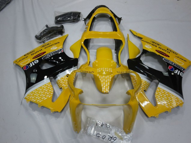 00-02 Jaune Elf ZX6R Carénage Moto 00-02 Jaune Elf ZX6R Carénage Moto
