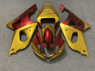 00-02 Or & Rouge GSXR 1000 Carénage Moto