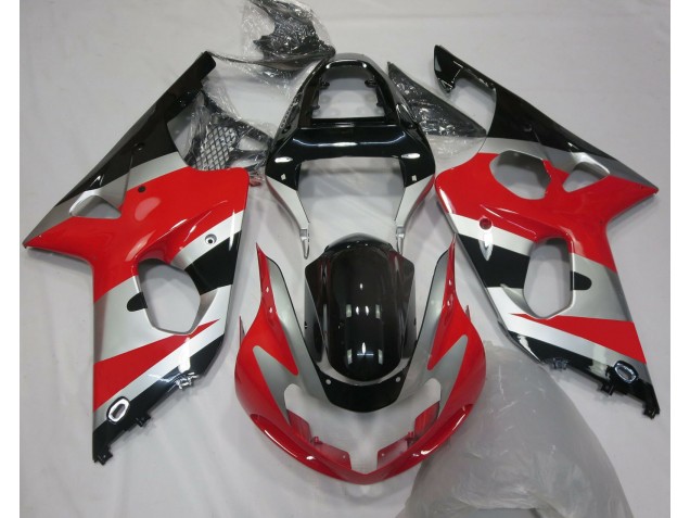 00-02 Style Rouge Argent OEM GSXR 1000 Carénage Moto 00-02 Style Rouge Argent OEM GSXR 1000 Carénage Moto