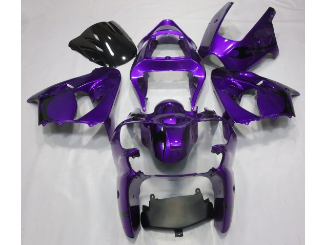 00-02 Violet Métallisé ZX6R Carénage Moto 00-02 Violet Métallisé ZX6R Carénage Moto