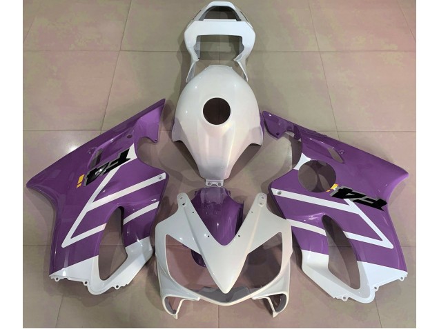 01-03 Blanc Brillant & Violet CBR600 F4i Carénage Moto 01-03 Blanc Brillant & Violet CBR600 F4i Carénage Moto