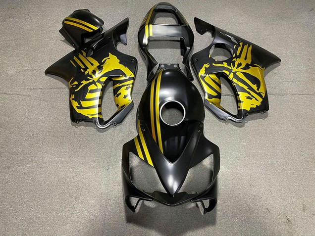 01-03 Crane Noir Mat & Doré CBR600 F4i Carénage Moto 01-03 Crane Noir Mat & Doré CBR600 F4i Carénage Moto