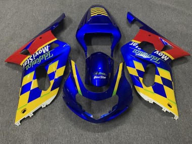 01-03 Telefonica GSXR 600-750 Carénage Moto