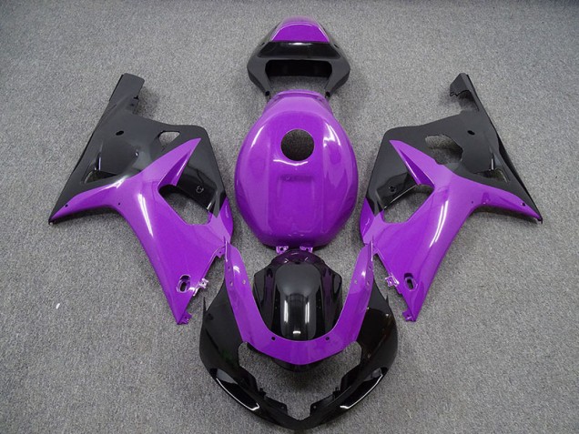 01-03 Violet Brillant & Noir GSXR 600-750 Carénage Moto