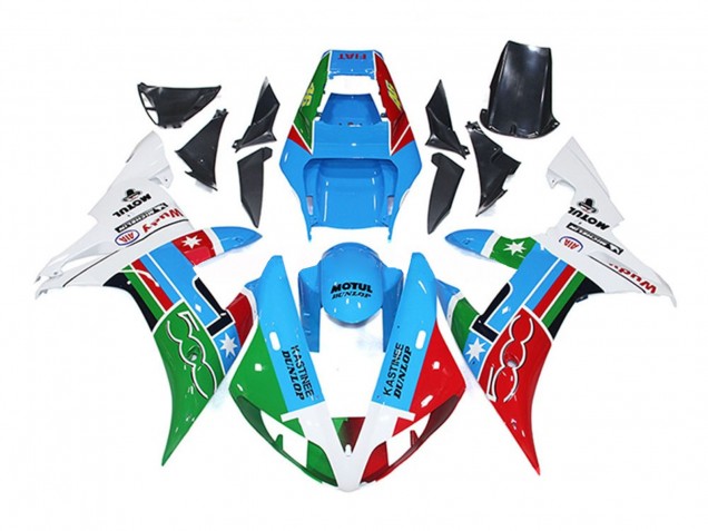02-03 500 Bleu Clair R1 Carénage Moto