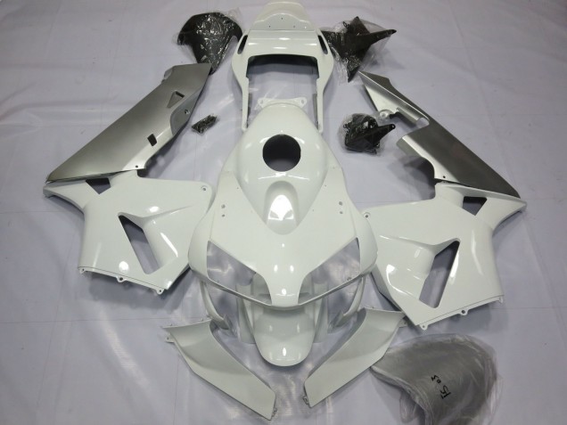 03-04 Argent & Blanc CBR600RR Carénage Moto 03-04 Argent & Blanc CBR600RR Carénage Moto