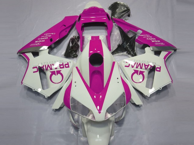 03-04 Blanc Brillant & Rose Pramac CBR600RR Carénage Moto