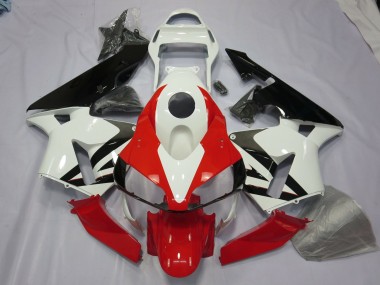 03-04 Blanc Rouge & Noir CBR600RR Carénage Moto