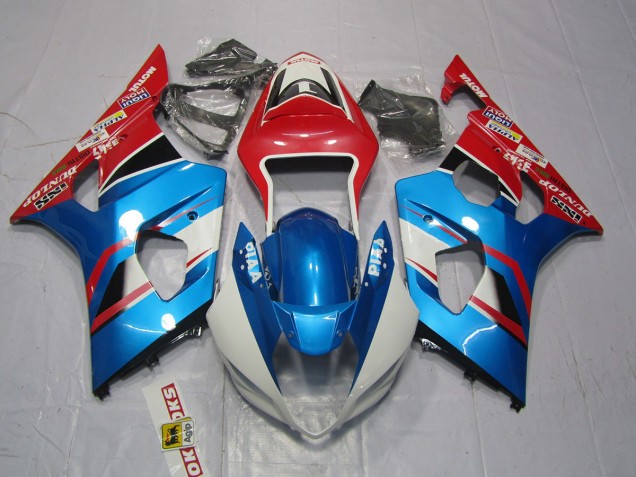 03-04 Bleu & Rouge GSXR 1000 Carénage Moto 03-04 Bleu & Rouge GSXR 1000 Carénage Moto