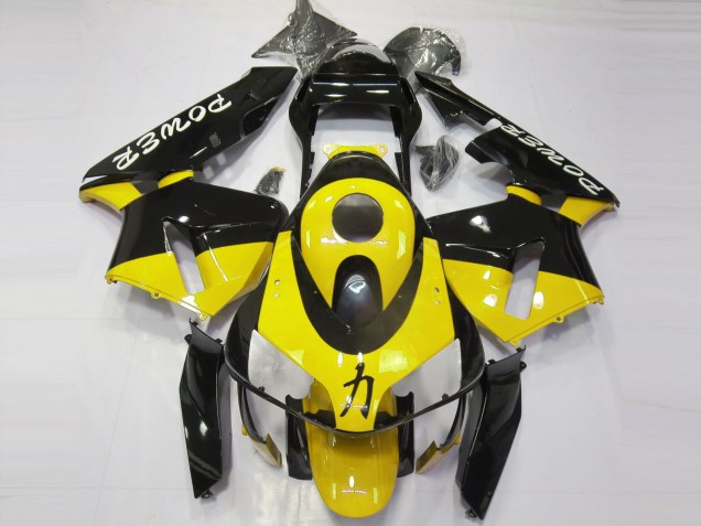 03-04 Puissance Jaune Brillant CBR600RR Carénage Moto 03-04 Puissance Jaune Brillant CBR600RR Carénage Moto