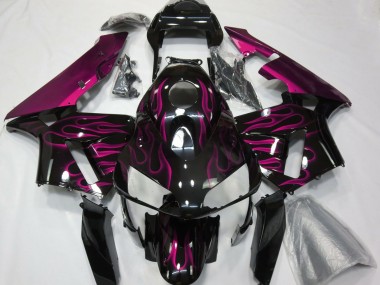 03-04 Rose Vif Flamme CBR600RR Carénage Moto
