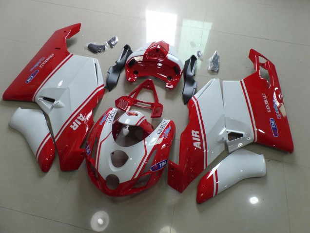 03-04 Rouge & Blanc Ducati 749 999 Carénage Moto 03-04 Rouge & Blanc Ducati 749 999 Carénage Moto