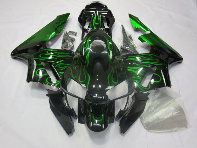 03-04 Vert Flamme CBR600RR Carénage Moto 03-04 Vert Flamme CBR600RR Carénage Moto
