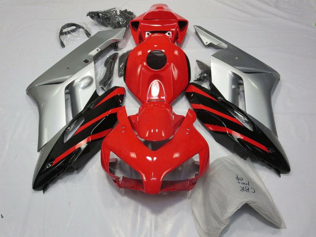 04-05 Argent Rouge & Noir CBR1000RR Carénage Moto 04-05 Argent Rouge & Noir CBR1000RR Carénage Moto