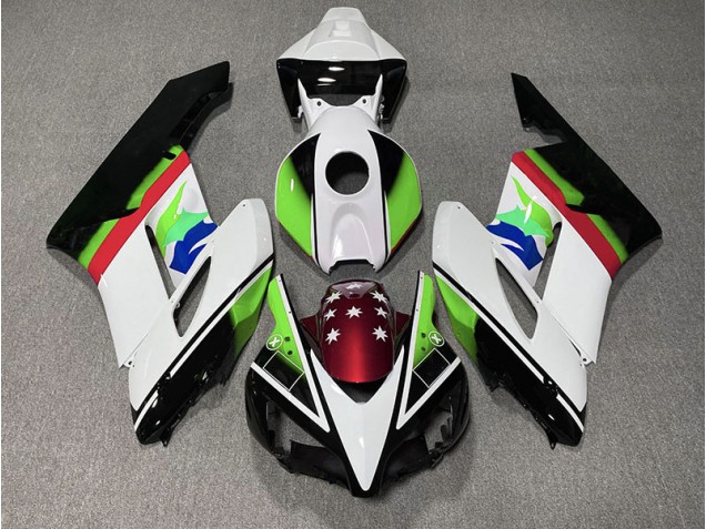 04-05 Drapeau Vert & Rouge CBR1000RR Carénage Moto 04-05 Drapeau Vert & Rouge CBR1000RR Carénage Moto