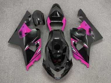 04-05 Noir Brillant & Rose GSXR 600-750 Carénage Moto