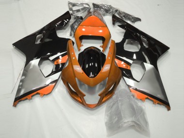 04-05 Orange Argent & Noir GSXR 600-750 Carénage Moto