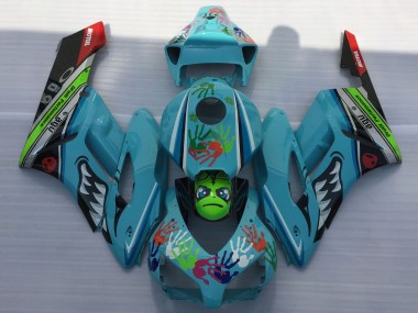 04-05 Requin Bleu Clair CBR1000RR Carénage Moto