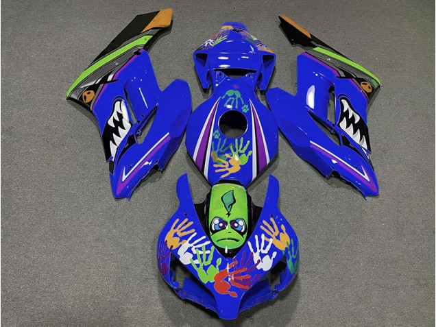 04-05 Requin Bleu Foncé CBR1000RR Carénage Moto 04-05 Requin Bleu Foncé CBR1000RR Carénage Moto