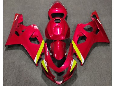 04-05 Rouge Brillant GSXR 600-750 Carénage Moto