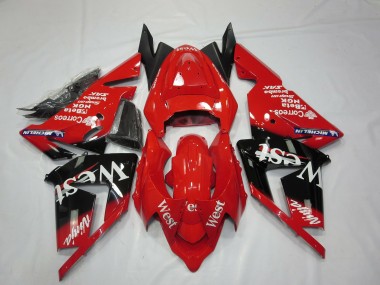 04-05 Rouge West ZX10R Carénage Moto