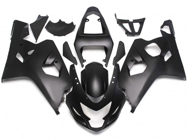 04-05 Style Noir Mat Avec Décalcomanies Rouges GSXR 600-750 Carénage Moto