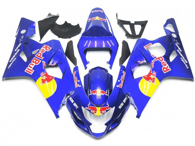 04-05 Style Taureau Bleu Rouge Vibrant GSXR 600-750 Carénage Moto