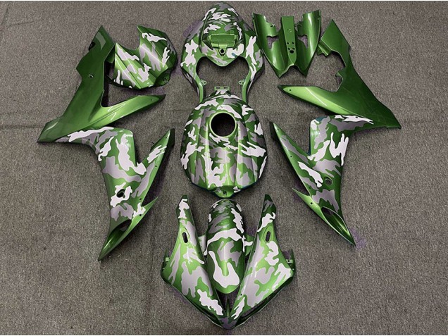 04-06 Vert Foncé Camouflage R1 Carénage Moto 04-06 Vert Foncé Camouflage R1 Carénage Moto