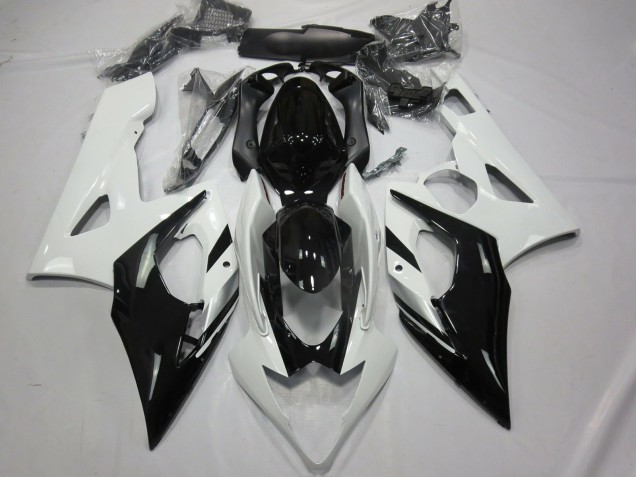 05-06 Blanc Noir & Argent GSXR 1000 Carénage Moto 05-06 Blanc Noir & Argent GSXR 1000 Carénage Moto