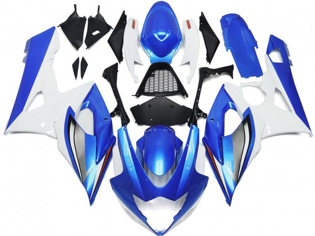 05-06 Bleu Brillant & Blanc GSXR 1000 Carénage Moto 05-06 Bleu Brillant & Blanc GSXR 1000 Carénage Moto