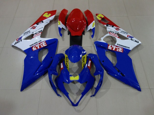 05-06 Bleu Brillant / Blanc / Rouge GSXR 1000 Carénage Moto 05-06 Bleu Brillant / Blanc / Rouge GSXR 1000 Carénage Moto