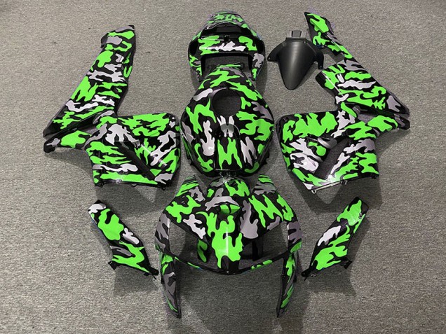05-06 Camouflage & Vert CBR600RR Carénage Moto 05-06 Camouflage & Vert CBR600RR Carénage Moto