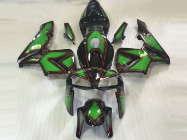 05-06 Contour Vert & Rouge CBR600RR Carénage Moto