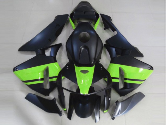 05-06 Noir Mat & Vert Clair CBR600RR Carénage Moto