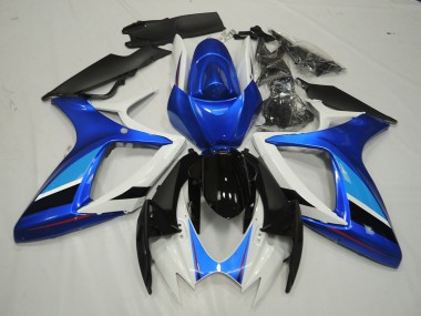 06-07 Bleu & Blanc GSXR 600-750 Carénage Moto