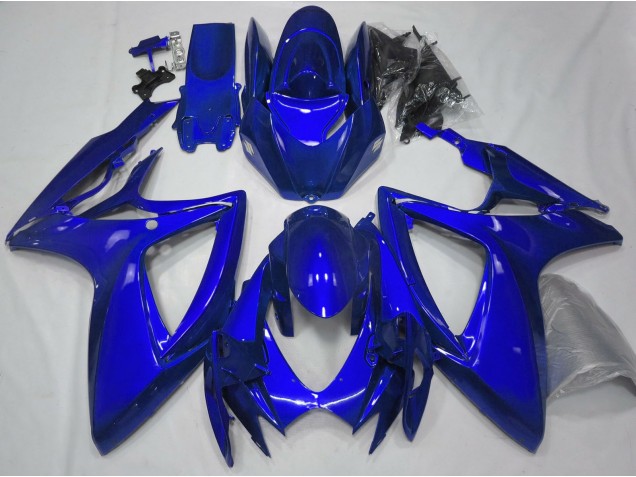 06-07 Bleu Brillant Uni GSXR 600-750 Carénage Moto