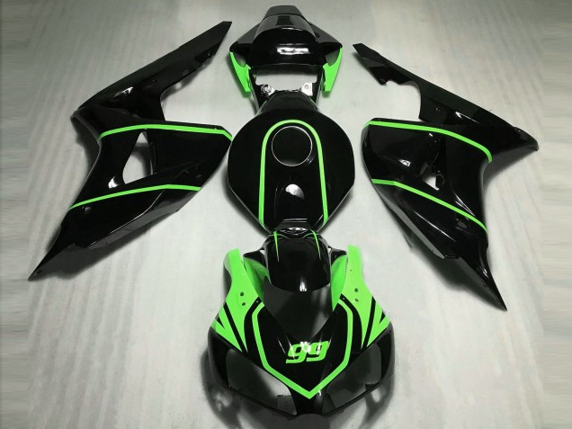 06-07 Nero Lucido Alta Visibilità Verde CBR1000RR Carénage Moto