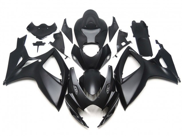 06-07 Noir Mat OEM Style Personnalisé GSXR 600-750 Carénage Moto 06-07 Noir Mat OEM Style Personnalisé GSXR 600-750 Carénage Moto