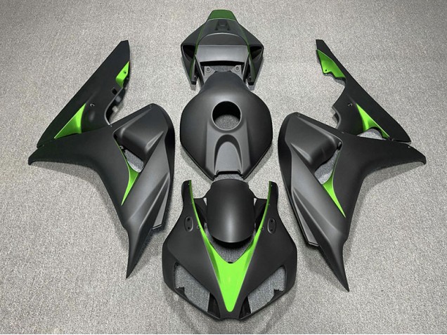 06-07 Noir Mat & Vert CBR1000RR Carénage Moto