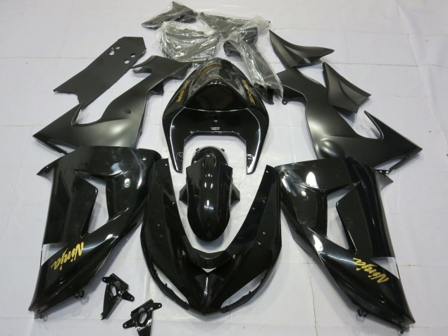 06-07 Or Noir Brillant ZX10R Carénage Moto 06-07 Or Noir Brillant ZX10R Carénage Moto
