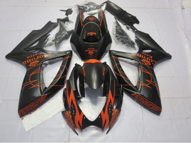 06-07 Orange Mat GSXR 600-750 Carénage Moto 06-07 Orange Mat GSXR 600-750 Carénage Moto