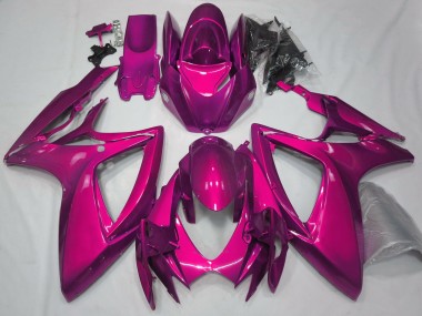 06-07 Rose Brillant Uni GSXR 600-750 Carénage Moto