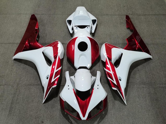 06-07 Rouge Bonbon & Blanc CBR1000RR Carénage Moto 06-07 Rouge Bonbon & Blanc CBR1000RR Carénage Moto