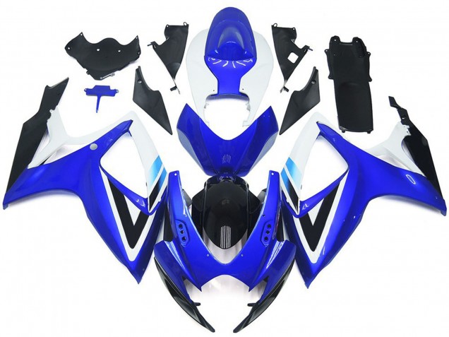 06-07 Style Bleu Profond & Bleu Clair OEM GSXR 600-750 Carénage Moto