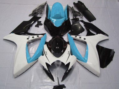 06-07 Étoile Bleu Clair GSXR 600-750 Carénage Moto