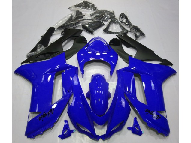 07-08 Bleu Brillant ZX6R Carénage Moto 07-08 Bleu Brillant ZX6R Carénage Moto
