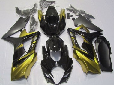 07-08 Noir Brillant & Jaune GSXR 1000 Carénage Moto
