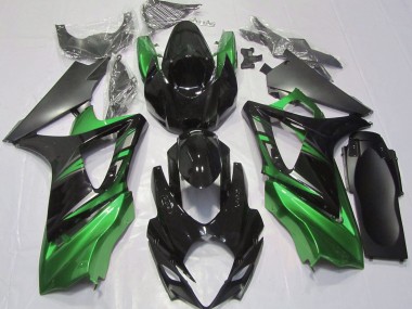 07-08 Noir Brillant & Vert GSXR 1000 Carénage Moto