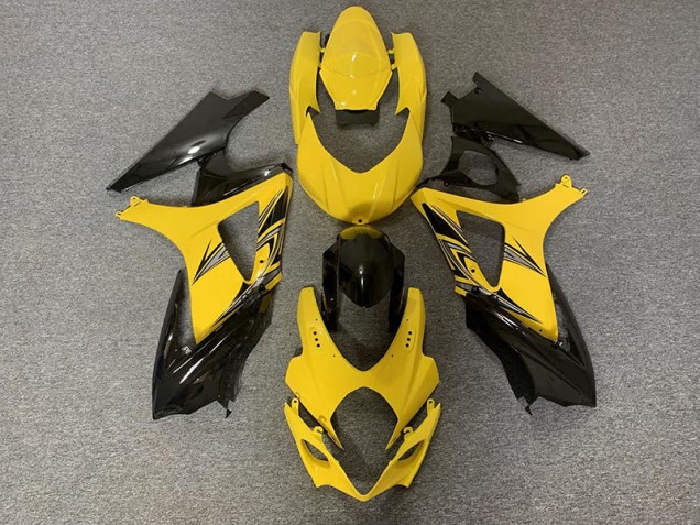 07-08 Noir & Jaune GSXR 1000 Carénage Moto